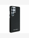 Karl Lagerfeld Karl Lagerfeld PU Saffiano Metal Logo și Frame Back Cover pentru Samsung Galaxy S25 Ultra Black