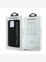 Karl Lagerfeld Karl Lagerfeld 3D Rubber Glitter Logo Back Cover pentru iPhone 15 Pro Max Negru
