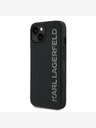 Karl Lagerfeld Karl Lagerfeld 3D Cauciuc Glitter Logo Back Cover pentru iPhone 14 negru