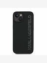 Karl Lagerfeld Karl Lagerfeld 3D Rubber Glitter Logo Back Cover pentru iPhone 15 negru