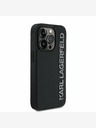 Karl Lagerfeld Karl Lagerfeld 3D Rubber Glitter Logo Back Cover pentru iPhone 14 Pro negru