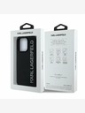 Karl Lagerfeld Karl Lagerfeld 3D Rubber Glitter Logo Back Cover pentru iPhone 14 Pro negru