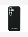 Karl Lagerfeld Karl Lagerfeld PU Saffiano Metal Logo and Frame Back Cover pentru Samsung Galaxy S25 Negru
