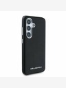 Karl Lagerfeld Karl Lagerfeld PU Saffiano Metal Logo and Frame Back Cover pentru Samsung Galaxy S25 Negru