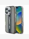 Karl Lagerfeld Karl Lagerfeld IML Stripe Logo Back Cover pentru iPhone 16 Pro Negru