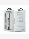 Karl Lagerfeld Karl Lagerfeld IML Stripe Logo Back Cover pentru iPhone 16 Pro Negru