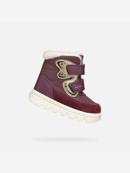 Geox Burgundy pantofi de iarnă pentru fete Geox Willaboo B A