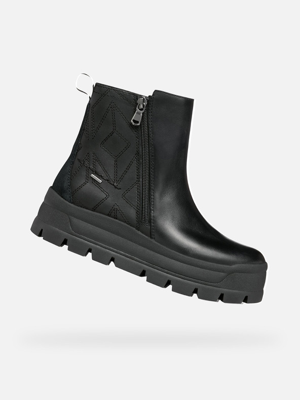 Geox Botine negre pentru femei Geox Spherica Ec7.1 Abx