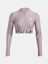 Under Armour Tricou HeatGear Rib 1/4 Zip LS pentru femei Under Armour