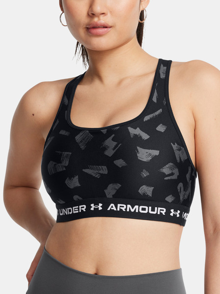 Under Armour Sutien pentru femei Under Armour Crossback Mid Print-BLK