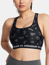 Under Armour Sutien pentru femei Under Armour Crossback Mid Print-BLK