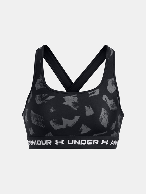 Under Armour Sutien pentru femei Under Armour Crossback Mid Print-BLK