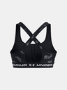 Under Armour Sutien pentru femei Under Armour Crossback Mid Print-BLK