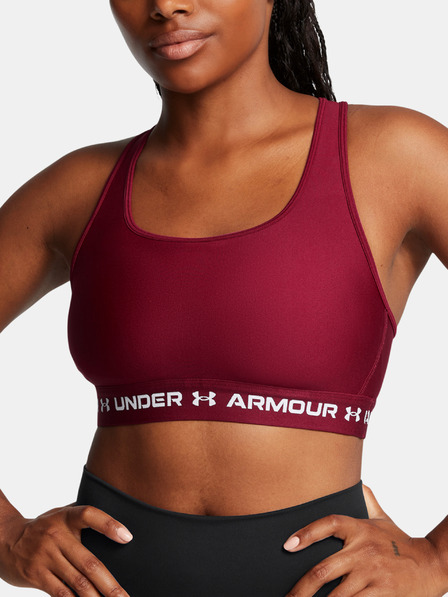 Under Armour Sutien pentru femei Under Armour Crossback Mid Bra-RED