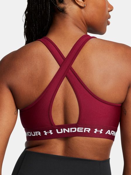 Under Armour Sutien pentru femei Under Armour Crossback Mid Bra-RED