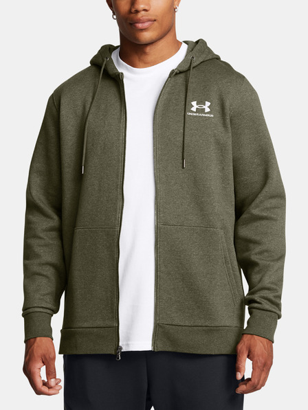 Under Armour Hanorac pentru bărbați Under Armour UA Icon Fleece FZ Hood-GRN