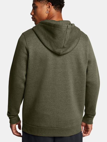 Under Armour Hanorac pentru bărbați Under Armour UA Icon Fleece FZ Hood-GRN
