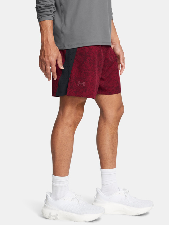 Under Armour Pantaloni scurți pentru bărbați Under Armour UA LAUNCH PRO 7'' PRTD SHORT-RED