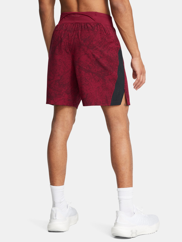 Under Armour Pantaloni scurți pentru bărbați Under Armour UA LAUNCH PRO 7'' PRTD SHORT-RED