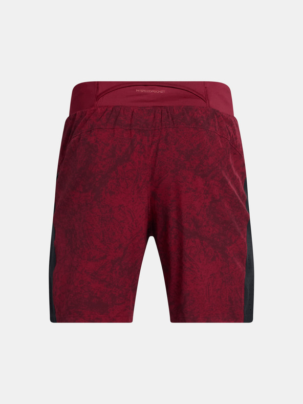 Under Armour Pantaloni scurți pentru bărbați Under Armour UA LAUNCH PRO 7'' PRTD SHORT-RED