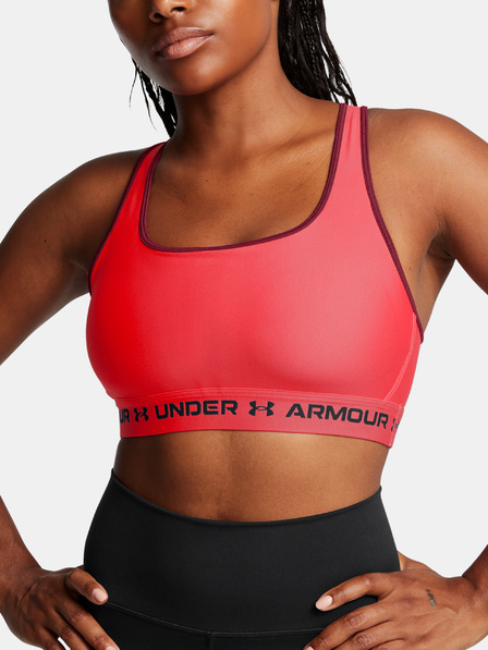 Under Armour Sutien pentru femei Under Armour Crossback Mid Bra-RED