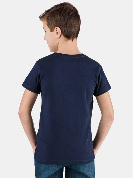 Sam 73 Tricou albastru închis pentru băieți cu buzunar SAM 73