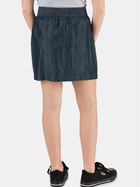 Sam 73 Fustă albastru închis pentru fete din denim cu nasturi SAM 73