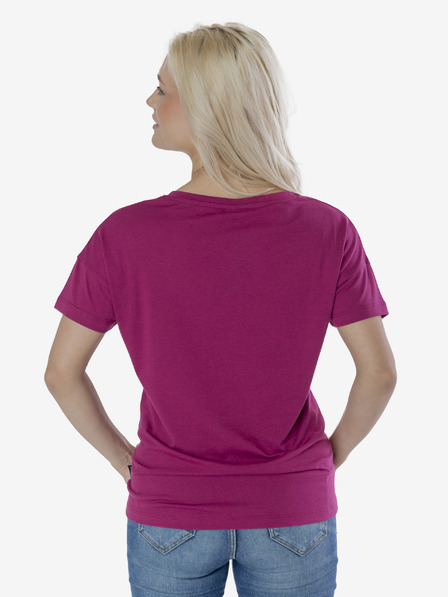 Sam 73 Tricou de damă roz închis cu imprimeu SAM 73