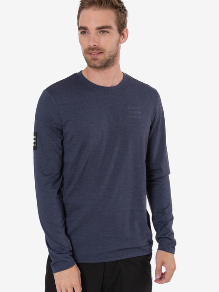 Sam 73 Tricou bărbătesc albastru închis cu dungi SAM 73