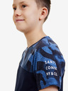Sam 73 Tricou albastru închis cu model pentru băieți SAM 73 Moses
