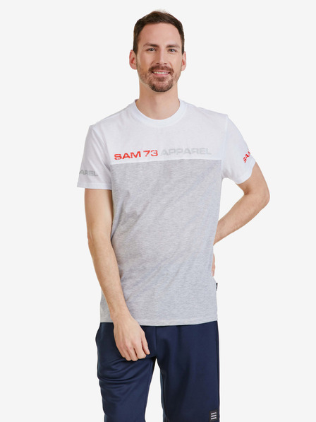 Sam 73 Tricou alb pentru bărbați SAM 73 Malcolm