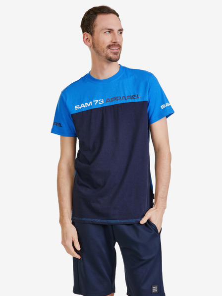 Sam 73 Tricou albastru pentru bărbați SAM 73 Malcolm