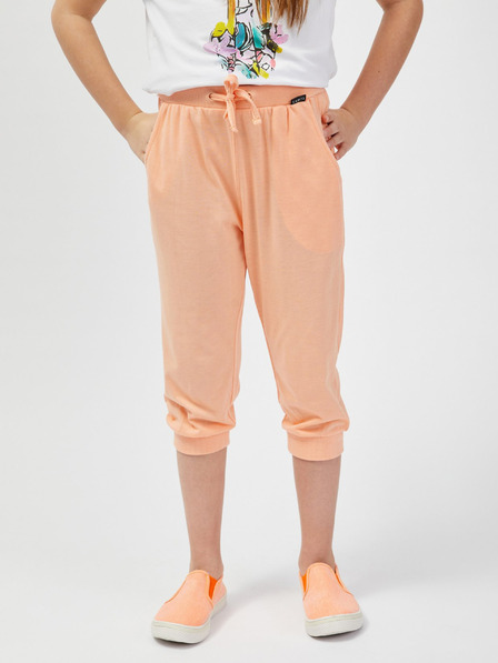 Sam 73 Pantaloni de trening trei sferturi pentru fete de culoare caise SAM73 Rudolph