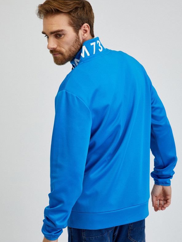 Sam 73 Hanorac albastru cu fermoar pentru bărbați SAM73 Stephen