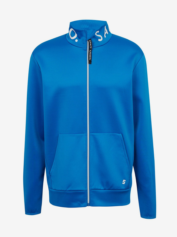 Sam 73 Hanorac albastru cu fermoar pentru bărbați SAM73 Stephen