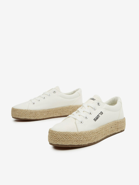 Sam 73 Adidași cu platformă pentru femei, albi SAM73 Merylin