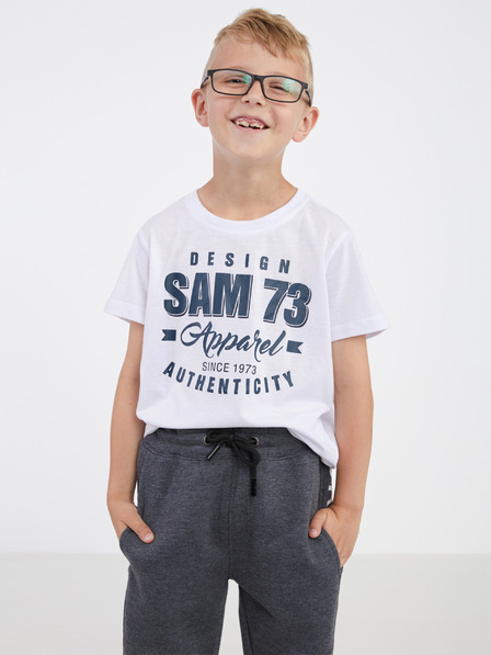 Sam 73 Tricou alb pentru băieți SAM 73 Janson