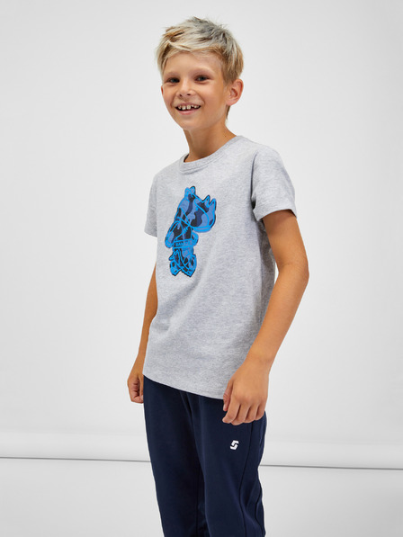Sam 73 Tricou de băiat gri deschis cu dungi SAM 73 Silaqui