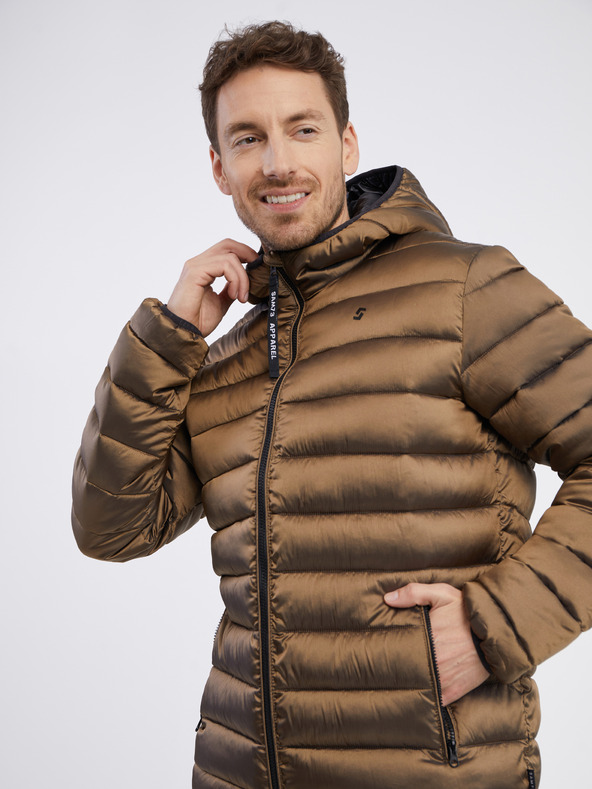 Sam 73 Jachetă matlasată maro pentru bărbați SAM 73 Spider