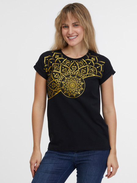 Sam 73 Tricou negru de damă SAM 73 Milagros