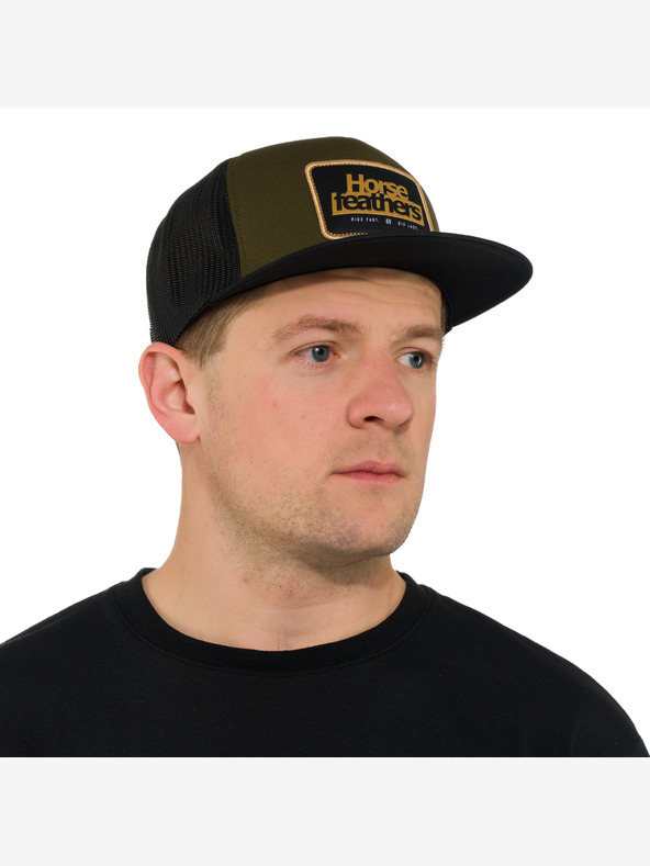 Horsefeathers Șapcă Caster - măsliniu HORSEFEATHERS