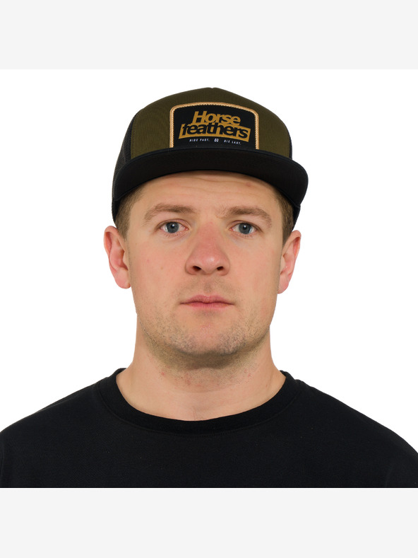 Horsefeathers Șapcă Caster - măsliniu HORSEFEATHERS