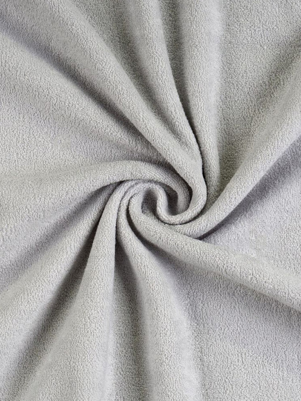 Kvalitex Cearșaf dublu Terry 180x200cm gri deschis