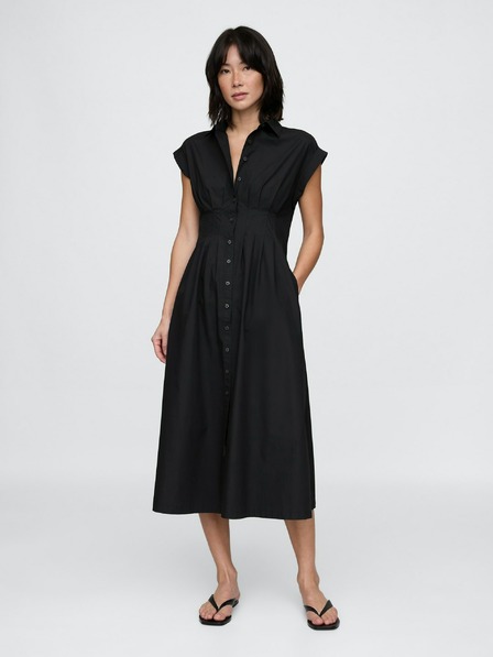 GAP Rochie midi cămașă din poplin GAP