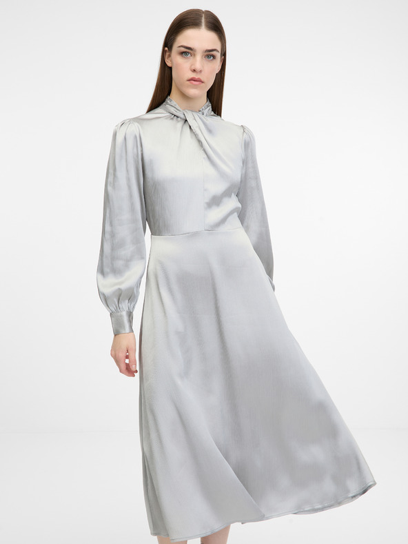 Orsay Rochie midi argintie pentru femei ORSAY