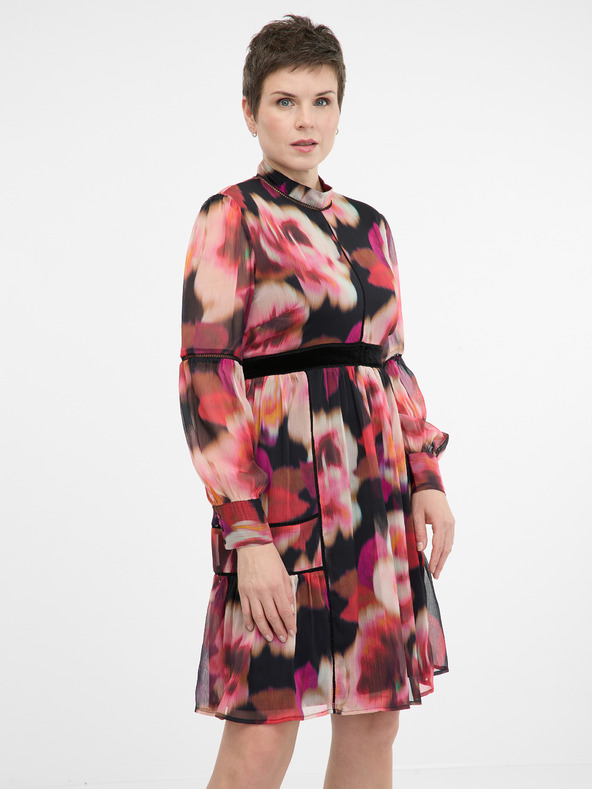 Orsay Rochie roșie cu model, lungă până la genunchi pentru femei ORSAY