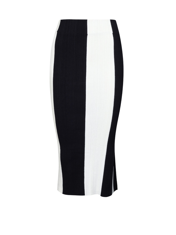Orsay Fustă cu dungi albe și negre pentru femei ORSAY