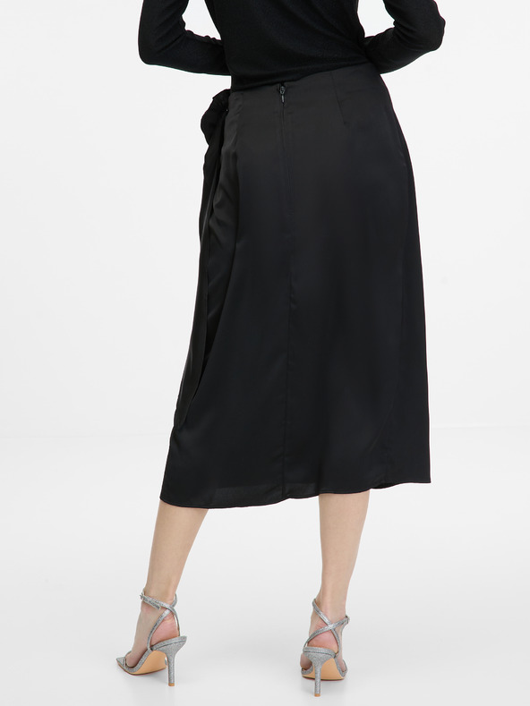 Orsay Fustă midi neagră pentru femei ORSAY