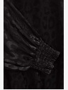 Moodo Moodo cămașă neagră cu mâneci bufante