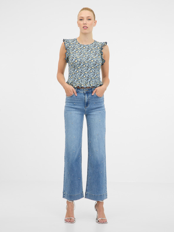 Orsay Tricou cu mânecă scurtă de damă albastru închis ORSAY